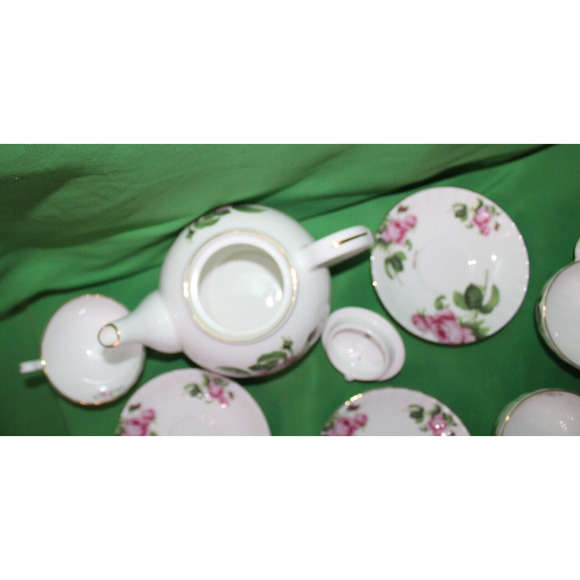 10 Piece Aynsley Fine Bone China England Robert Huang English Rose Gold Exclusve - Picture 6 of 16